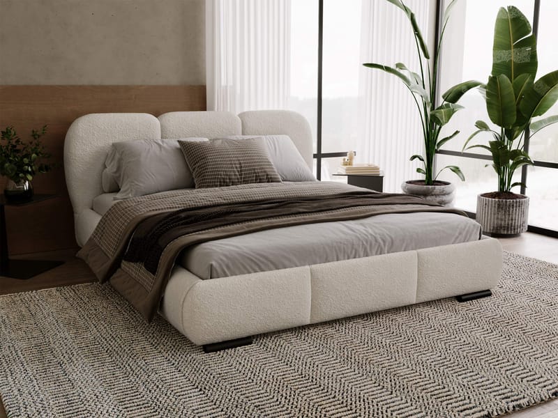 Fito Sängram med förvaring 180x200 cm - beige - Möbler - Säng - Säng med förvaring