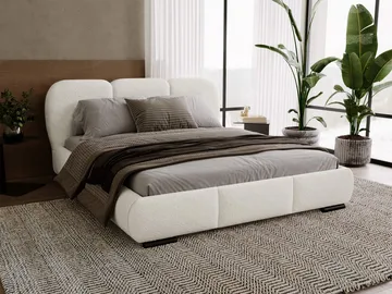 Fito Sängram med förvaring 200x200 cm - beige - Möbler - Säng - Säng med förvaring