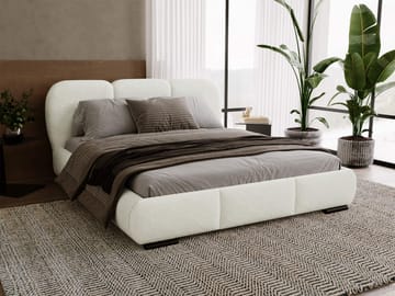 Fito Sängram med förvaring 200x200 cm - vit - Möbler - Säng - Säng med förvaring