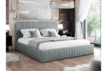 Flanna Sängram 140x200 cm - Ljusgrå - Möbler - Säng - Sängram & sängstomme