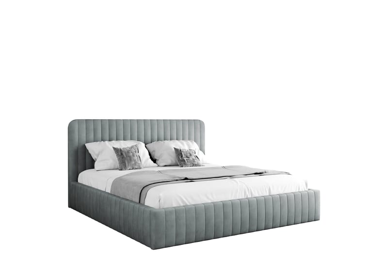 Flanna Sängram 140x200 cm, Ljusgrå