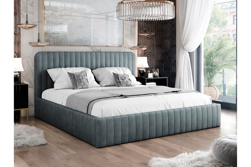 Flanna Sängram 160x200 cm - Mörkgrå - Möbler - Säng - Sängram & sängstomme