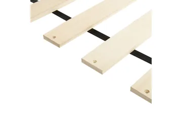 Flint Sängram 140x200 cm - Grå/Ljust trä/Svart - Möbler - Säng - Sängram & sängstomme