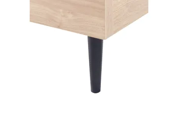 Flint Sängram 140x200 cm - Grå/Ljust trä/Svart - Möbler - Säng - Sängram & sängstomme