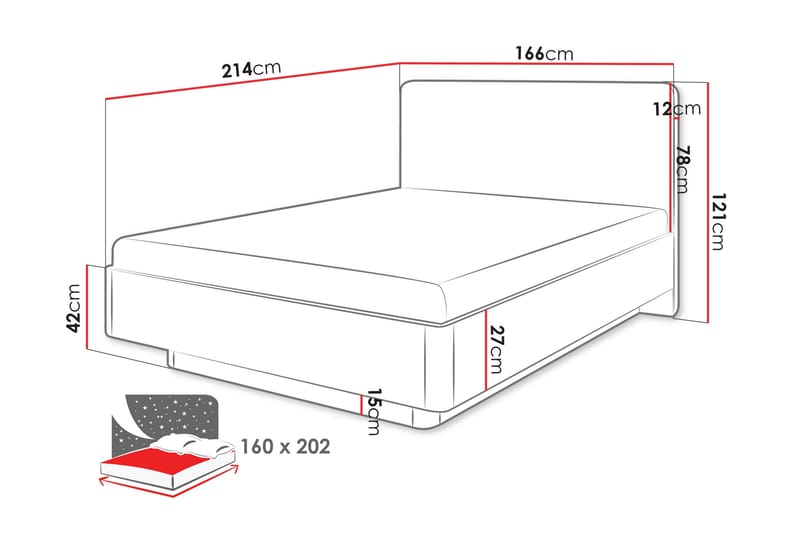 Forba Sängram - Beige - Möbler - Säng - Sängram & sängstomme