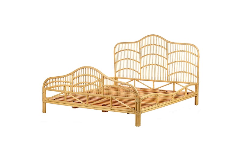 France Sängram 180x200 cm, Ljust trä