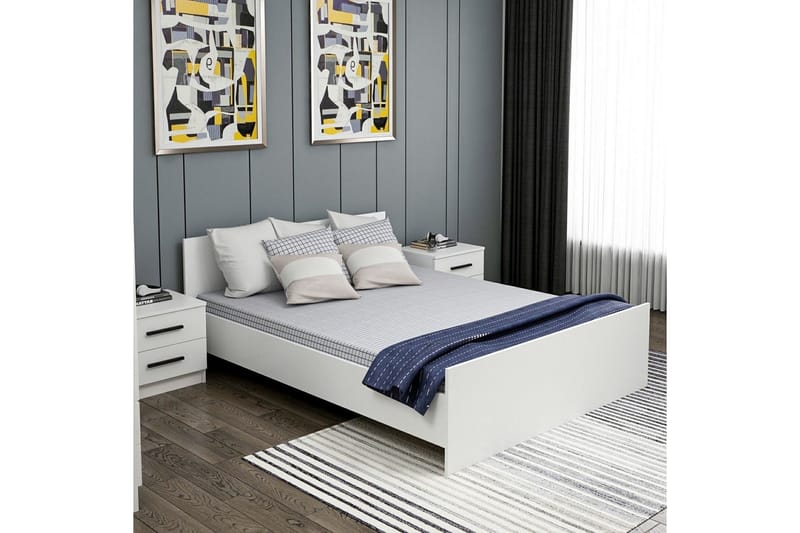 Fruitland Sängram 160x200 cm - Vit - Möbler - Säng - Sängram & sängstomme