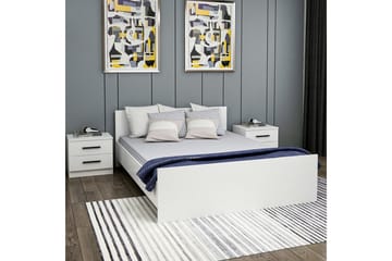Fruitland Sängram 160x200 cm - Vit - Möbler - Säng - Sängram & sängstomme