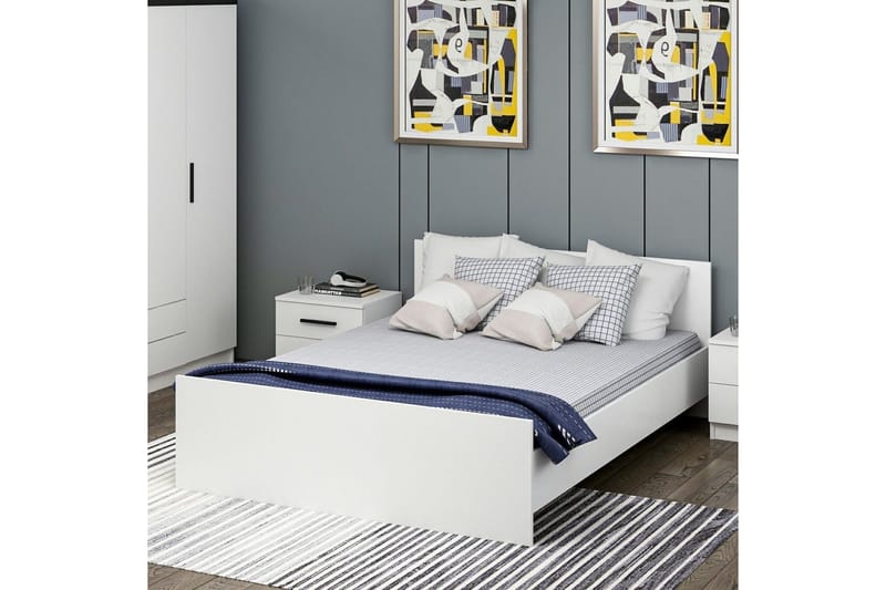 Fruitland Sängram 160x200 cm - Vit - Möbler - Säng - Sängram & sängstomme