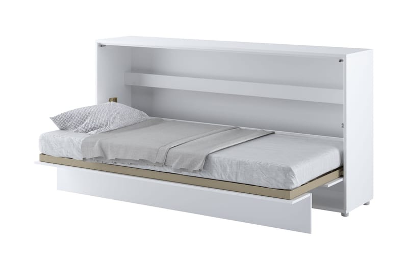 Rauk Sängskåp Fällbar Bäddbar 90x200 cm Rektangulär i Målat Trä - Vit - Möbler - Säng - Gästsäng & extrasäng - Sängskåp