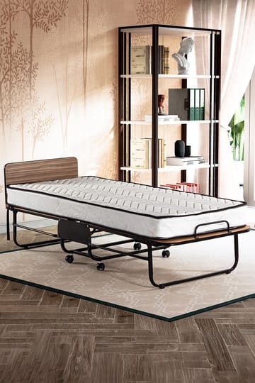 Remina Fällsäng 80x190 cm - vit och svart - Möbler - Säng - Gästsäng & extrasäng - Utdragssäng