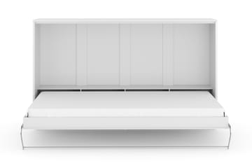 Compact Sängskåp Horisontellt 120x200 - Vit Highgloss - Möbler - Säng - Gästsäng & extrasäng - Sängskåp