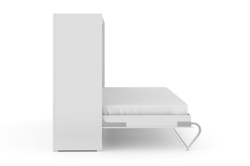 Compact Sängskåp Horisontellt 120x200 - Vit Highgloss - Möbler - Säng - Gästsäng & extrasäng - Sängskåp