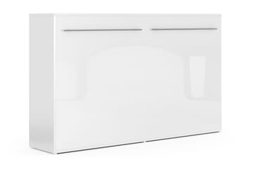Compact Sängskåp Horisontellt 120x200 - Vit Highgloss - Möbler - Säng - Gästsäng & extrasäng - Sängskåp