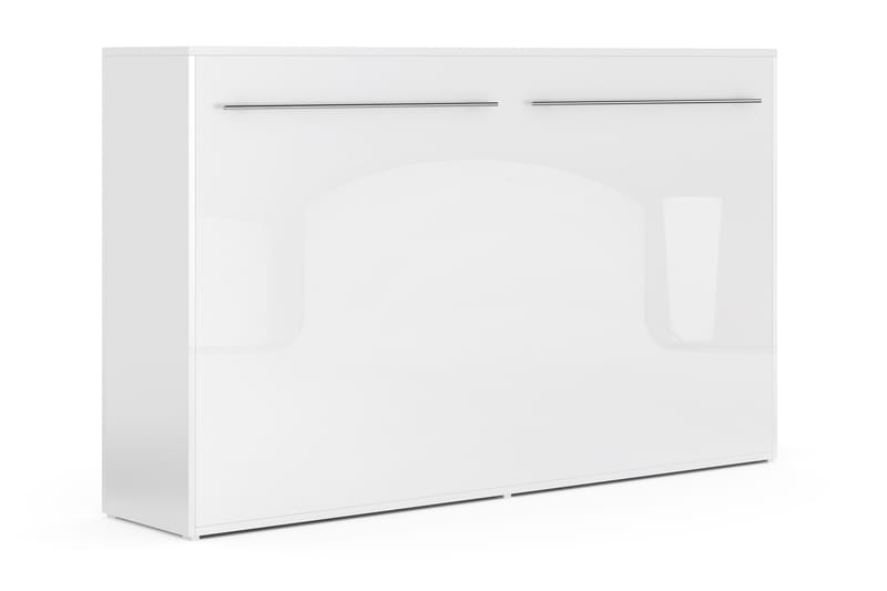 Compact Sängskåp Horisontellt 120x200 - Vit Highgloss - Möbler - Säng - Gästsäng & extrasäng - Sängskåp