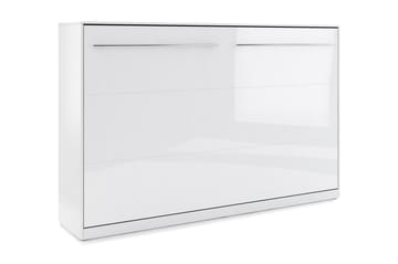 Compact Sängskåp Horisontellt 90x200 - Vit Highgloss - Möbler - Säng - Gästsäng & extrasäng - Sängskåp