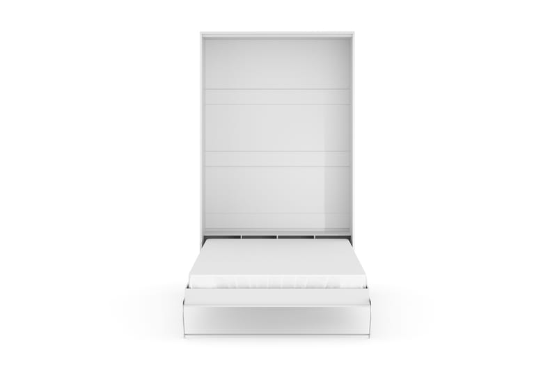 Compact Sängskåp Vertikalt 120x200 - Vit Highgloss - Möbler - Säng - Gästsäng & extrasäng - Sängskåp