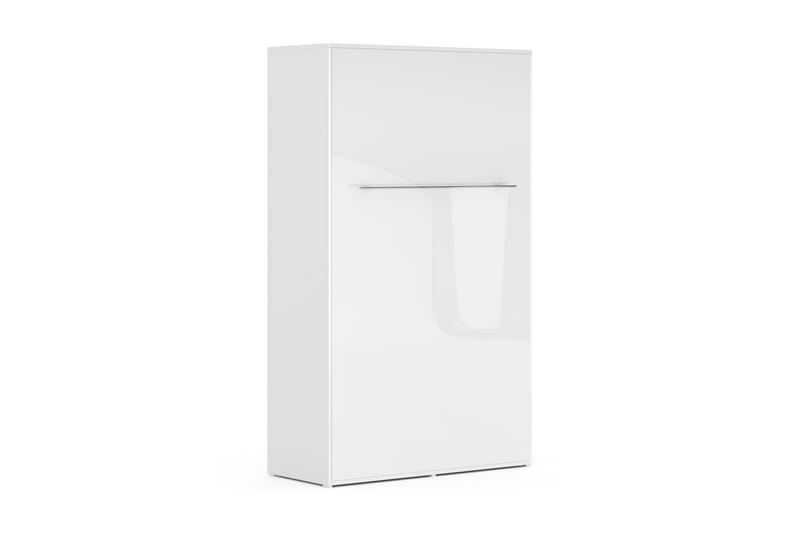 Compact Sängskåp Vertikalt 120x200 - Vit Highgloss - Möbler - Säng - Gästsäng & extrasäng - Sängskåp