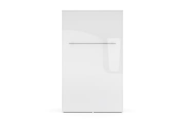 Compact Sängskåp Vertikalt 120x200 - Vit Highgloss - Möbler - Säng - Gästsäng & extrasäng - Sängskåp