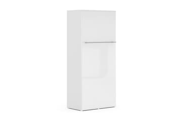 Compact Sängskåp Vertikalt 90x200 - Vit Highgloss - Möbler - Säng - Gästsäng & extrasäng - Sängskåp