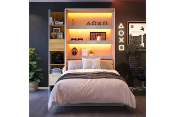 Grianan Sängskåp 120x200 cm beige - Möbler - Säng - Gästsäng & extrasäng - Sängskåp