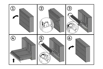 Rauk Sängskåp 140x200 cm Wilson & Wood White High gloss - Möbler - Säng - Gästsäng & extrasäng - Sängskåp