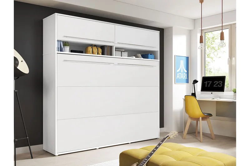 Rauk Sängskåp - Vit Högglans - Möbler - Säng - Gästsäng & extrasäng - Sängskåp