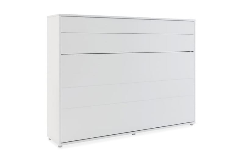 Sängskåp 140x200 cm Horisontellt Vit - Bed Concept - Möbler - Säng - Gästsäng & extrasäng - Sängskåp