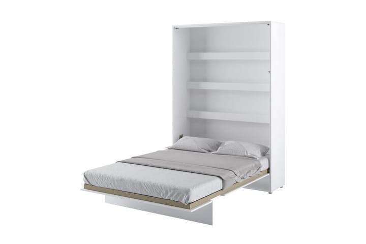 Sängskåp 140x200 cm Vertikal Vit Högglans - Bed Concept - Sängskåp