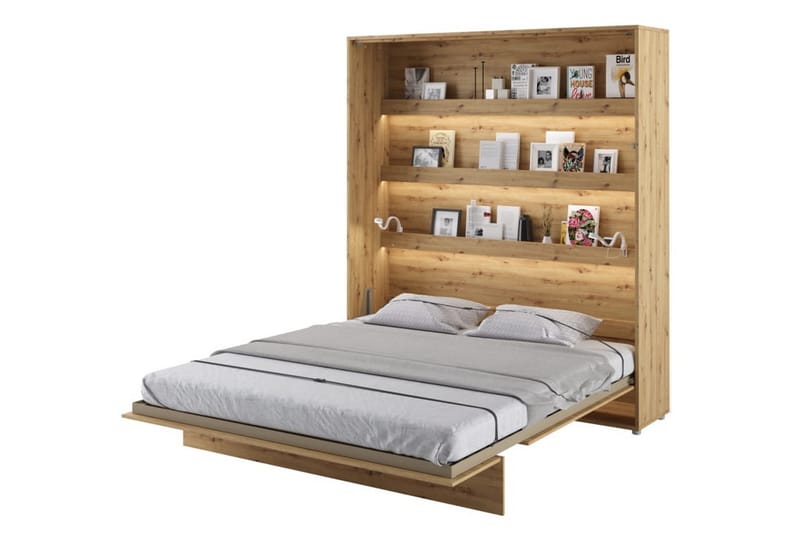 Sängskåp 180x200 cm Ek - Bed Concept - Möbler - Säng - Gästsäng & extrasäng - Sängskåp