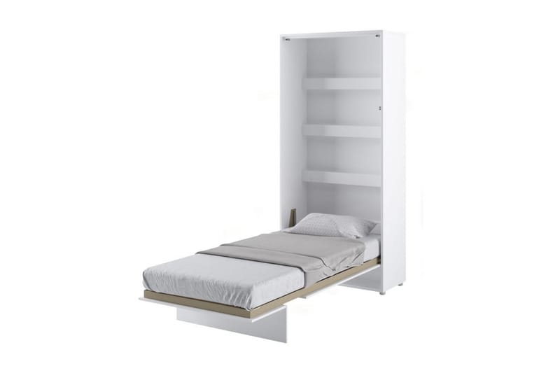 Sängskåp 90x200 cm Vertikal Vit - Bed Concept - Sängskåp