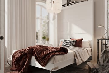Sängskåp Solid 140x200 cm Vit - Vit - Möbler - Säng - Gästsäng & extrasäng - Sängskåp