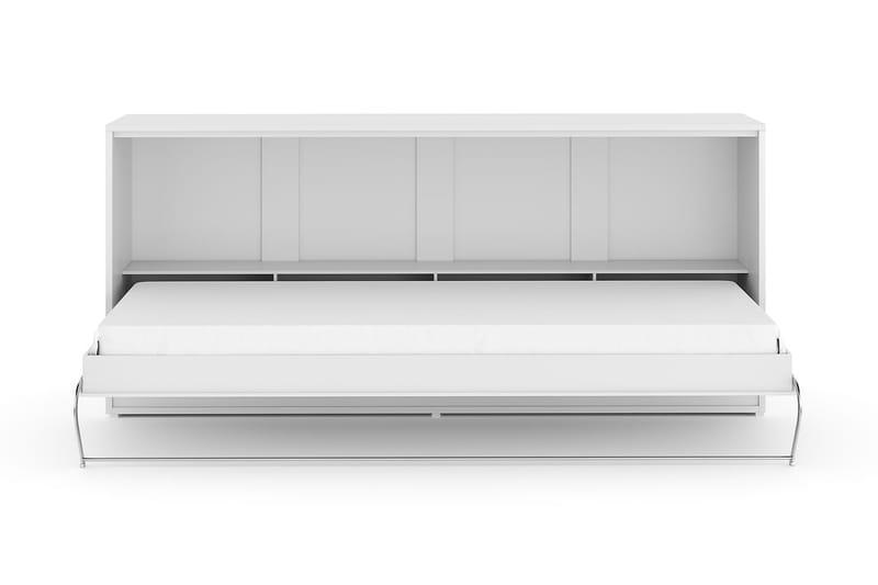Sängskåp Solid 90x200 Horisontellt - Vit - Möbler - Säng - Gästsäng & extrasäng - Sängskåp