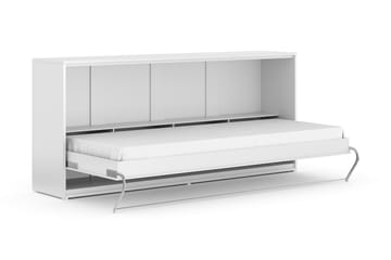 Sängskåp Solid 90x200 Horisontellt - Vit - Möbler - Säng - Gästsäng & extrasäng - Sängskåp