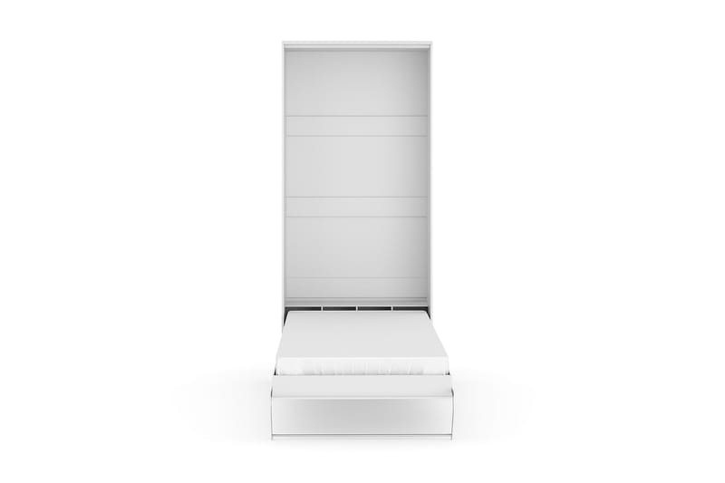 Sängskåp Solid 90x200 Vertikalt - Vit - Möbler - Säng - Gästsäng & extrasäng - Sängskåp
