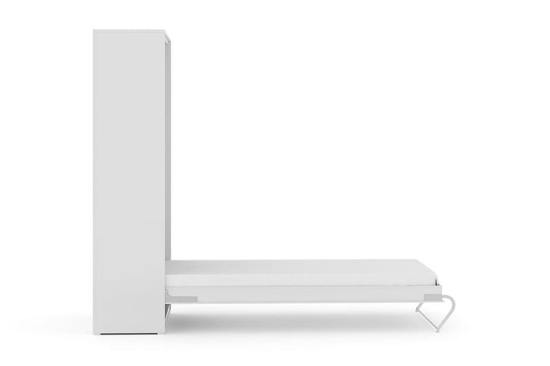Sängskåp Solid 90x200 Vertikalt - Vit - Möbler - Säng - Gästsäng & extrasäng - Sängskåp