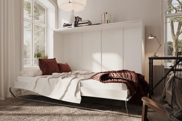 Sängskåp Solid Horisontellt 140x200 - Vit - Möbler - Säng - Gästsäng & extrasäng - Sängskåp