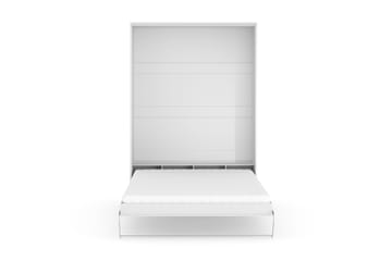 Sängskåp Solid Vertikalt 140x200 Vit - inkl Madrass Lyx - Möbler - Säng - Gästsäng & extrasäng - Sängskåp