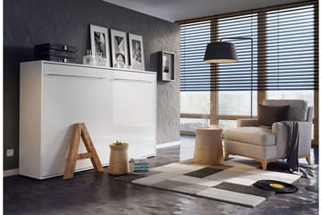 Sängskåp Storli 215x177x158 cm - Beige/Grå/Vit - Möbler - Säng - Gästsäng & extrasäng - Sängskåp