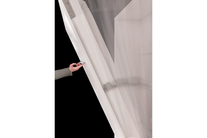 Sängskåp Storli 237x133x217 cm - Vit - Möbler - Säng - Gästsäng & extrasäng - Sängskåp