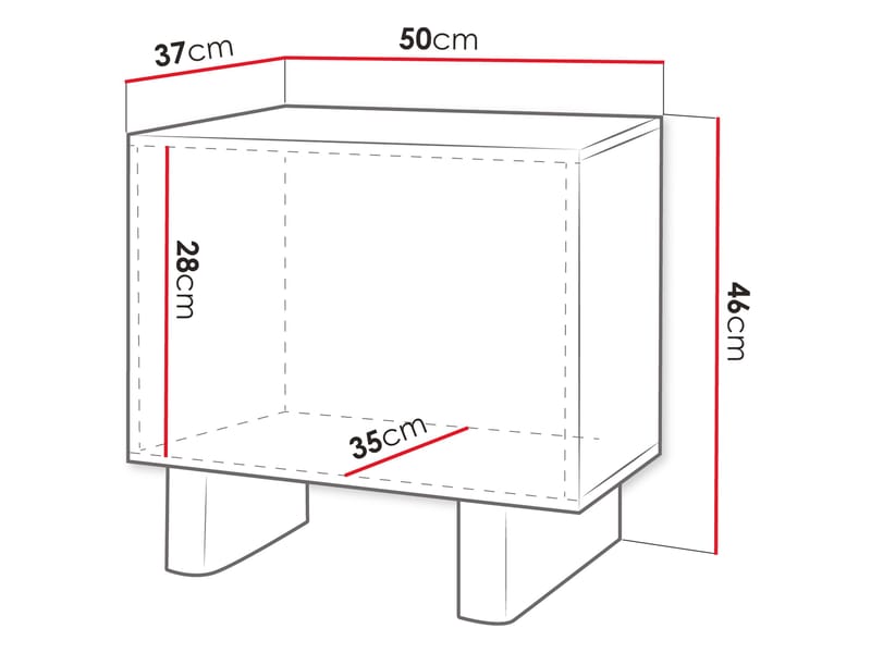 Seylar Sängbord 50 cm - Möbler - Bord & matgrupp - Avlastningsbord & sidobord - Sängbord & nattduksbord