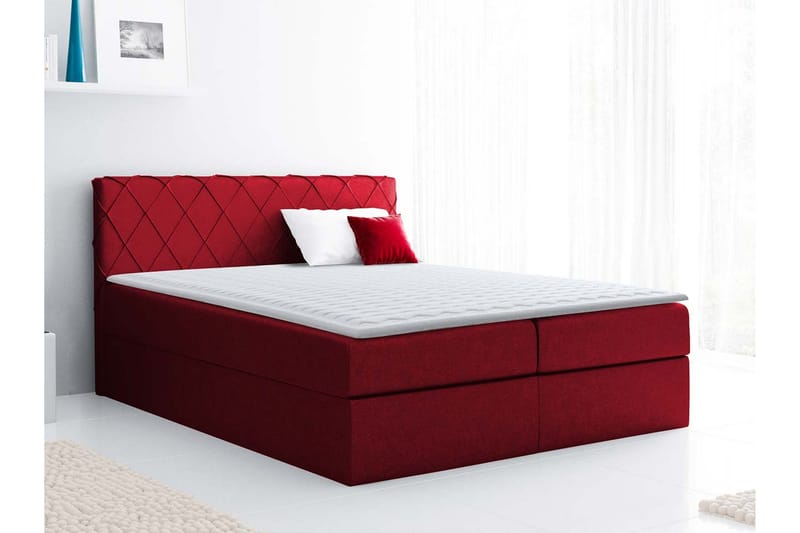 Gabin Sängpaket Kontinentalsäng 140x200 cm - Röd - Möbler - Säng - Kontinentalsäng