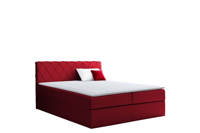Gabin Sängpaket Kontinentalsäng 200x200 cm, Röd