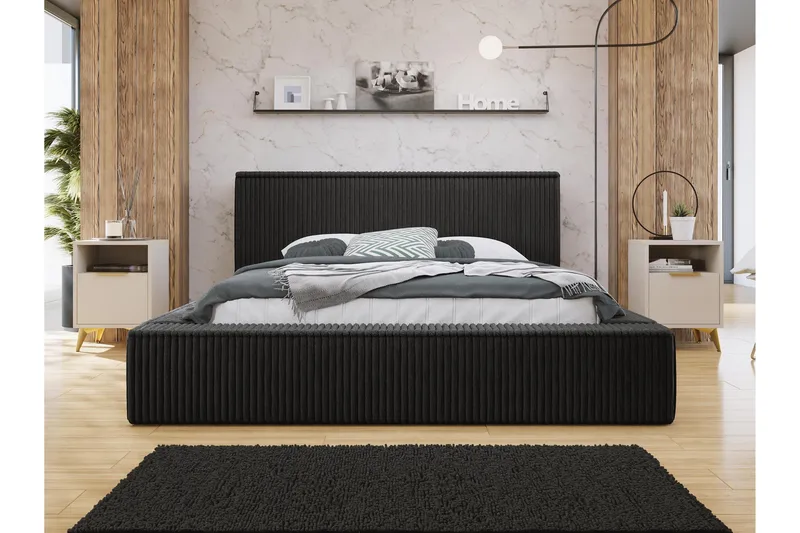 Gadi Sängram 140x200 cm - Svart - Möbler - Säng - Sängram & sängstomme