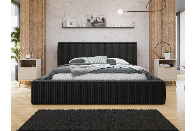 Gadi Sängram 160x200 cm - Svart - Möbler - Säng - Sängram & sängstomme