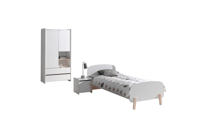 Garderob med säng nattduksbord Kiddy