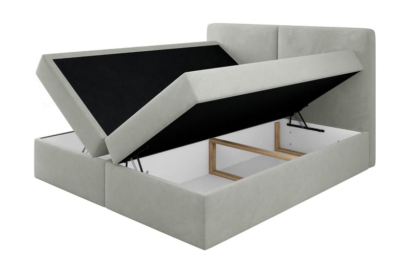 Garris Sängpaket Kontinentalsäng 140x200 cm - Ljusgrå - Möbler - Säng - Kontinentalsäng