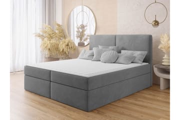 Garris Sängpaket Kontinentalsäng 160x200 cm - Grå - Möbler - Säng - Kontinentalsäng