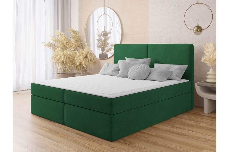 Garris Sängpaket Kontinentalsäng 160x200 cm - Grön - Möbler - Säng - Kontinentalsäng