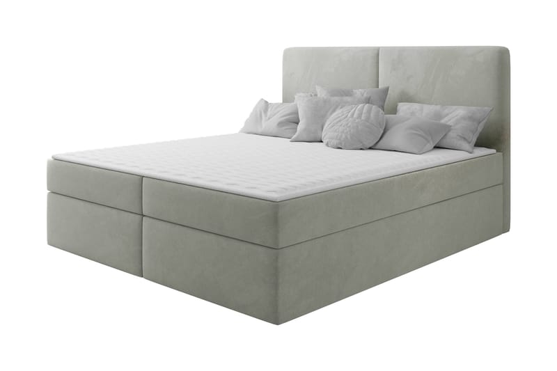 Garris Sängpaket Kontinentalsäng 160x200 cm - Ljusgrå - Möbler - Säng - Kontinentalsäng